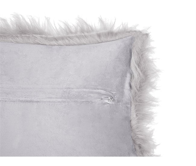 Beliani Cojín decorativo LUBHA 45x45 Gris Claro