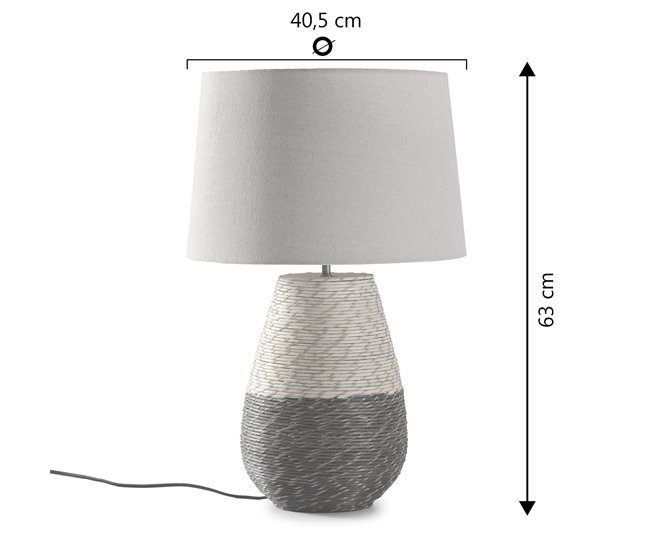 Lámpara de mesa Botan de ratán natural Beige