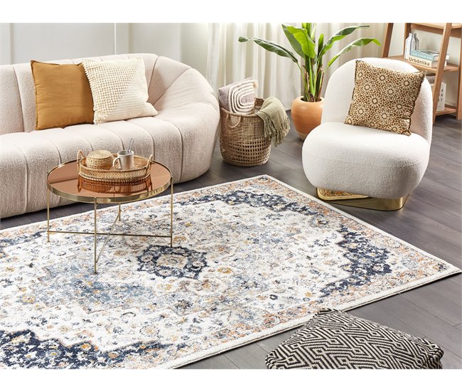 Beliani Alfombra de pelo corto HERMON 160x230 Multicolor