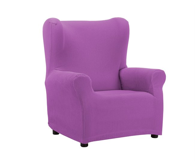 Funda de Sillón Orejero Elástica Java Donegal Collections Fucsia