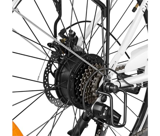 Heybike Cityscape E-Bike - Neumáticos De 26  Pulgadas 250W Batería 36V10AH Azul