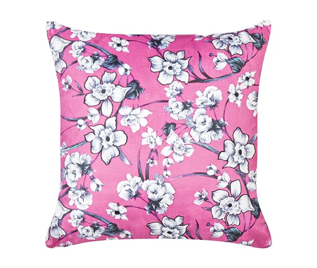 Beliani Cojín decorativo KOELERIA Fucsia
