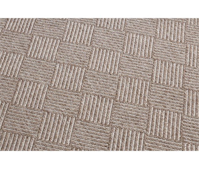 Alfombra HOUSE sisal 40350 Diamantes Tejido plano efecto lanoso 80x150 Beige