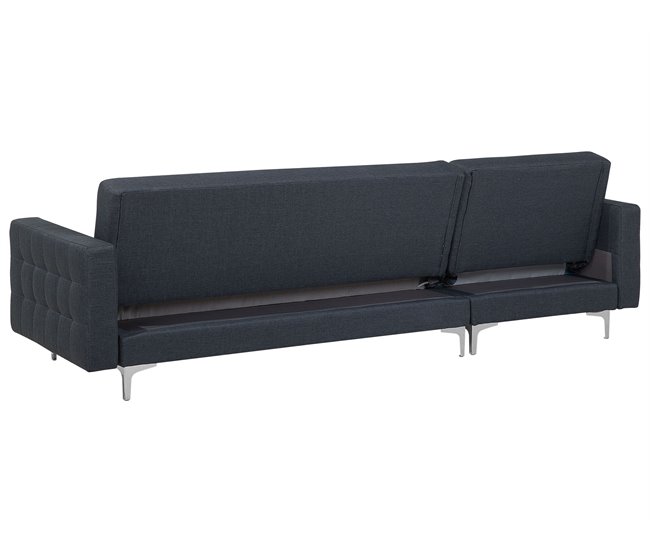 Beliani Sofá modular Poliéster ABERDEEN Gris Oscuro