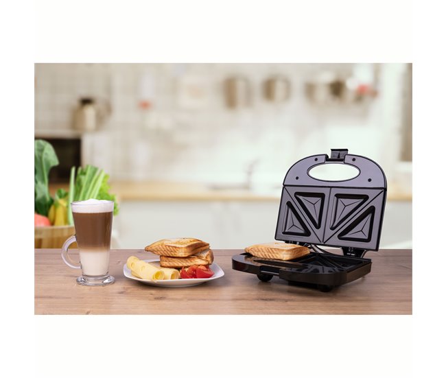 Sandwichera Mesko MS3080 Negro/ Gris