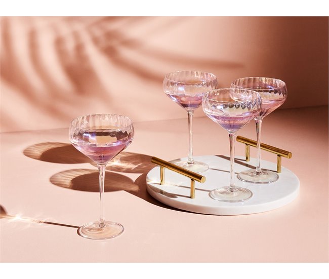 Beliani Cristalería Vidrio MORGANITE Transparente