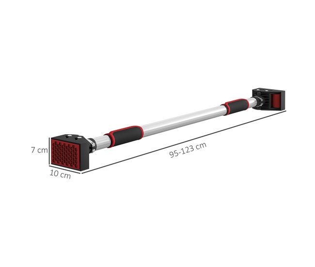 Barra de Dominadas Acero Inoxidable SPORTNOW Negro