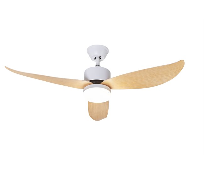 Ventilador techo SERENA led 1 luz 18w 106cm marca CONFORAMA  Madera