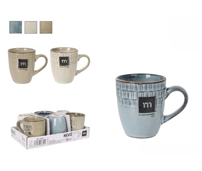 Taza café expreso 90cc NEVIS surtido marca LA MEDITERRANEA Multicolor