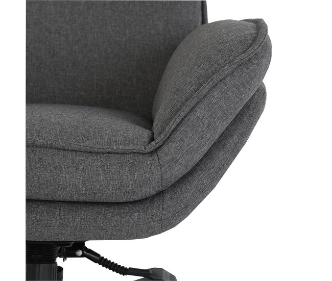 Sillón decorativo rotativo SARA color gris Gris