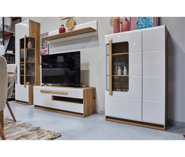 Vitrina de 2 puertas MONTREAL Blanco Brillo