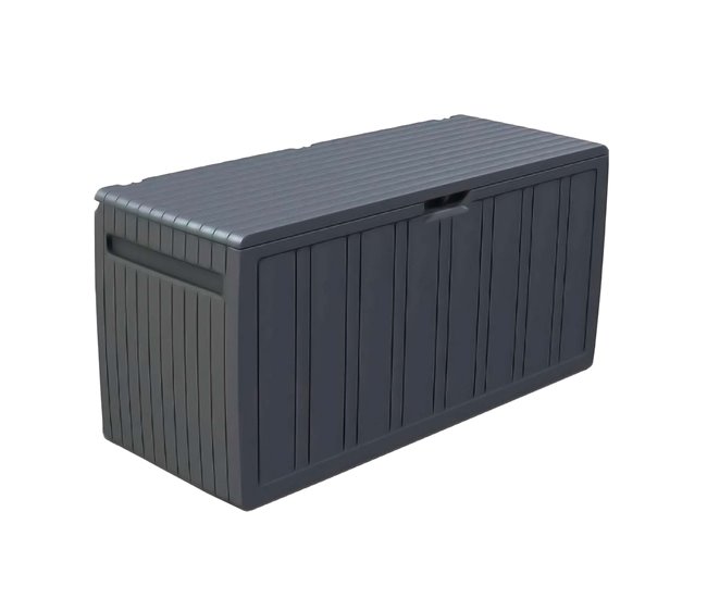 Arcón para Exterior 270 Litros de Resina 117 Gris