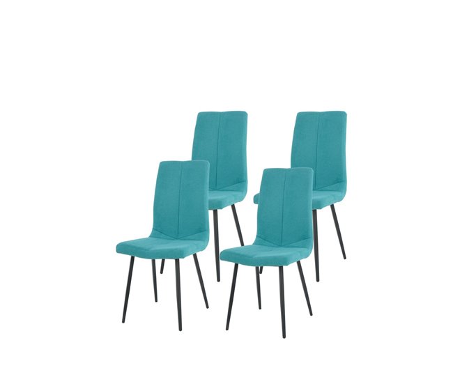 Pack de 4 sillas NINA Turquesa