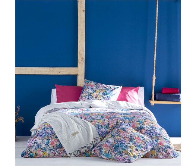 Funda nórdica FLORETTE Azul