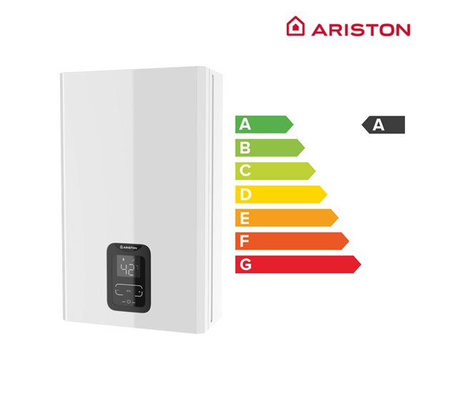 Calentador a gas estanco instantaneo, Ariston, Next Evo X 11 litros/minuto, Gas Natural, Clase Energetica A Blanco Brillo