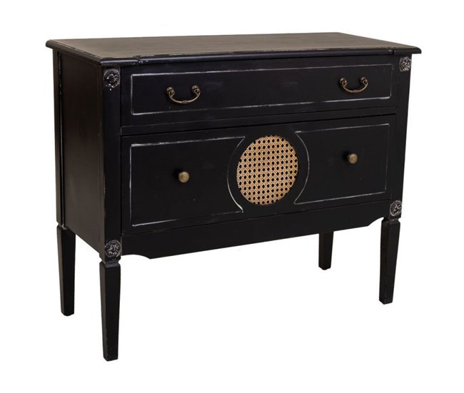 Cómoda de madera Negro