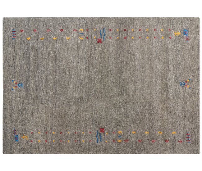 Beliani Alfombra de pelo corto SEYMEN 160x230 Gris