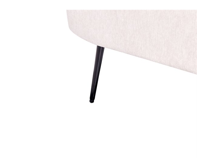Beliani Chaise longue izquierdo Poliéster ARCEY Beige
