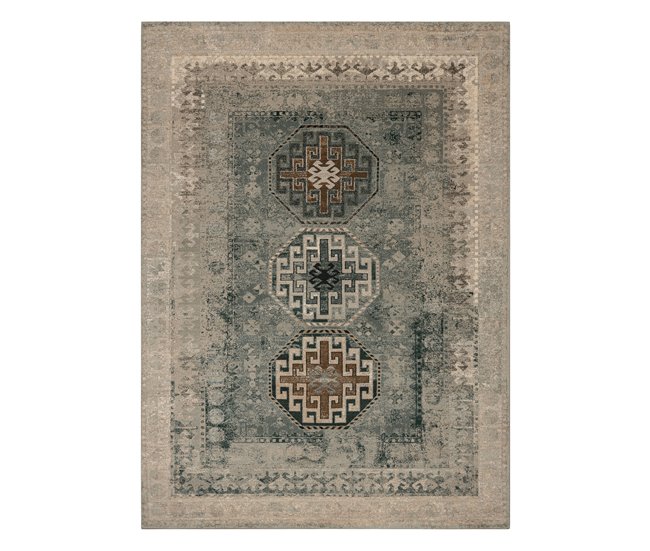 Alfombra de lana POLONIA ASHAN oriental 170x235 Verde