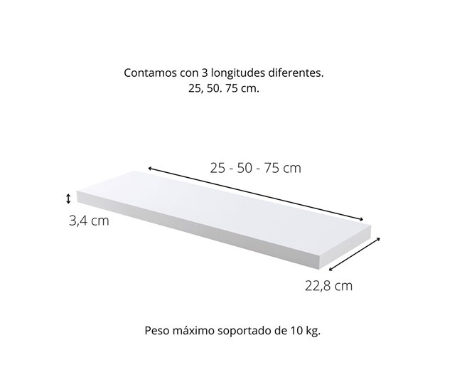Acomoda Textil – Estantería para Pared 25 Blanco/ Gris