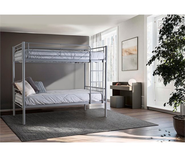 Litera Metalica Doble Cama 201x98 Negro