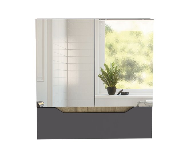 Armario de Pared para Baño Laurent con espejo Multicolor