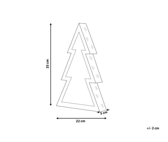 Beliani Figura decorativa JUVA Marron