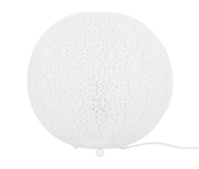 Beliani Lámpara de mesa FINKE Blanco