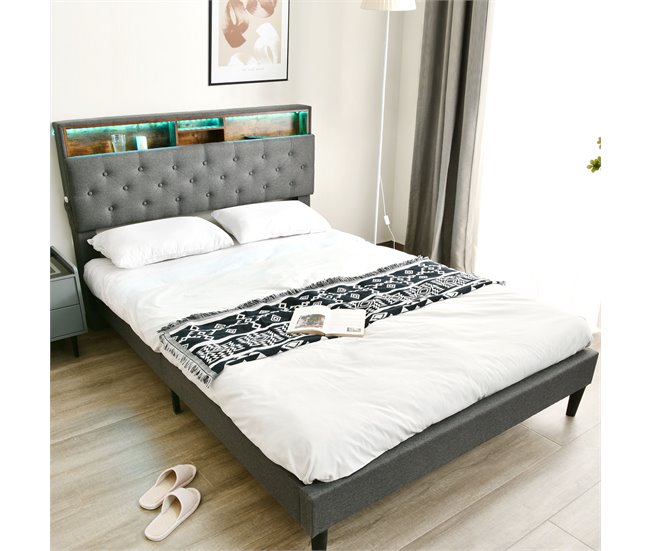 Camas de matrimonio Gris