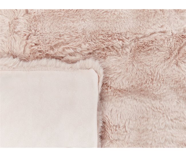 Beliani Manta SALKA Rosa Talco