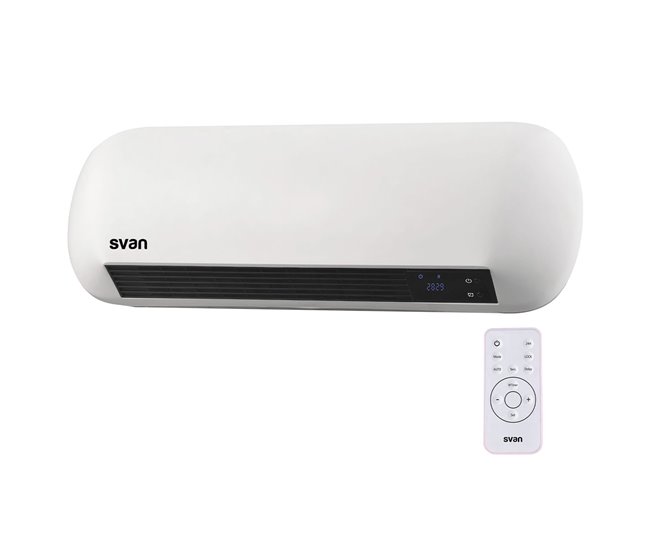 Calefactor Split Svan SCES2000D 2000W pantalla LED + mando a dis Blanco