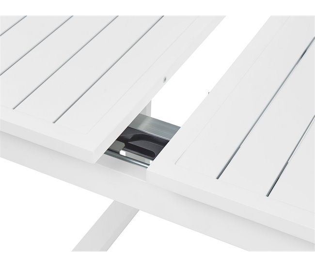 Beliani Conjunto de comedor VALCANETTO/COSOLETO Blanco/ Beige