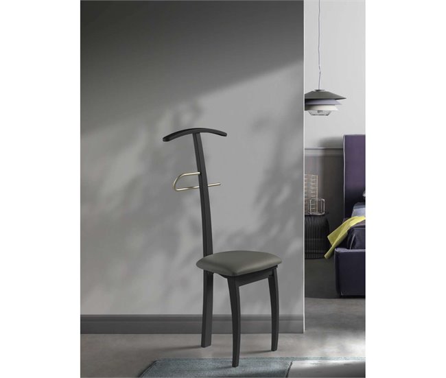 Galán 364 con asiento herrajes cromado satinado lacado Beige