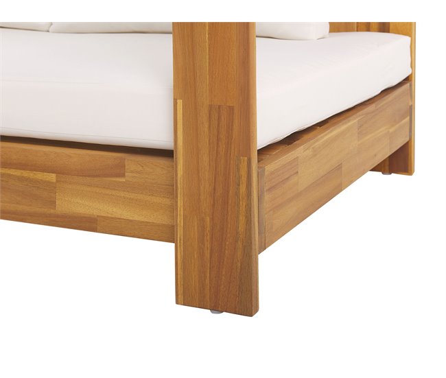 Beliani Conjunto de jardín MARETTIMO Blanco/ Beige