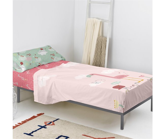 Conforama Hola Juego de sábana Cama 80/90 (160x270 cm) Multicolor