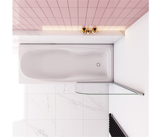 Mampara de Bañera Abatible,Vidrio Templado 