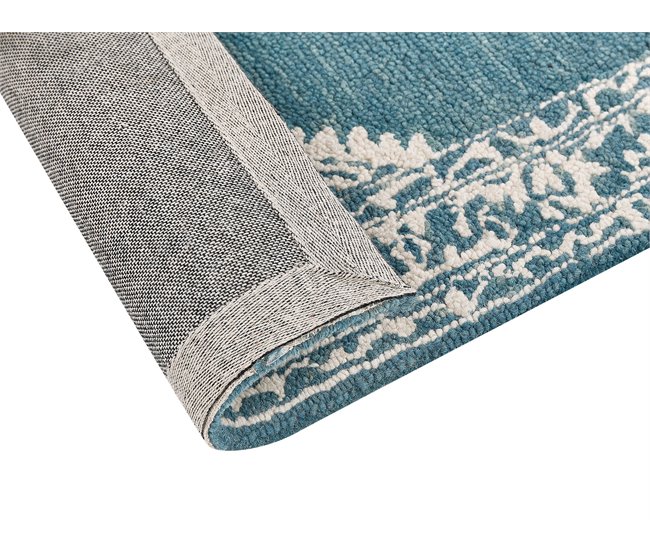 Beliani Alfombra de pelo corto GEVAS 160x230 Azul
