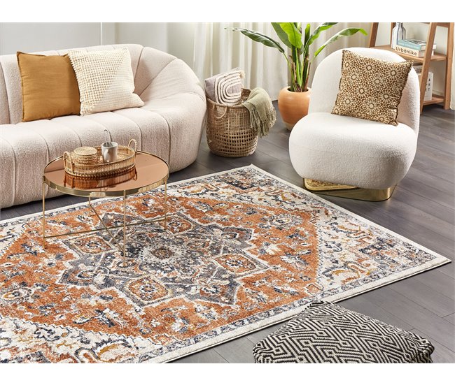 Beliani Alfombra de pelo corto METSAMOR 160x230 Beige