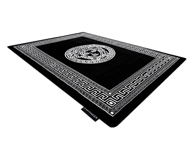 Alfombra HAMPTON Medusa medusa griego 160x220 Negro