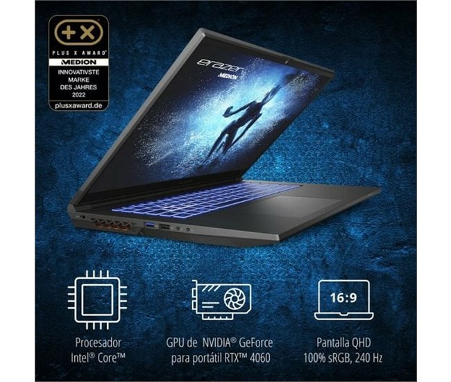 Notebook Erazer Defender P40 Negro