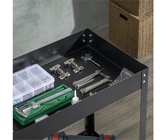 Carro de Herramientas Acero Laminado en Frío DURHAND Negro