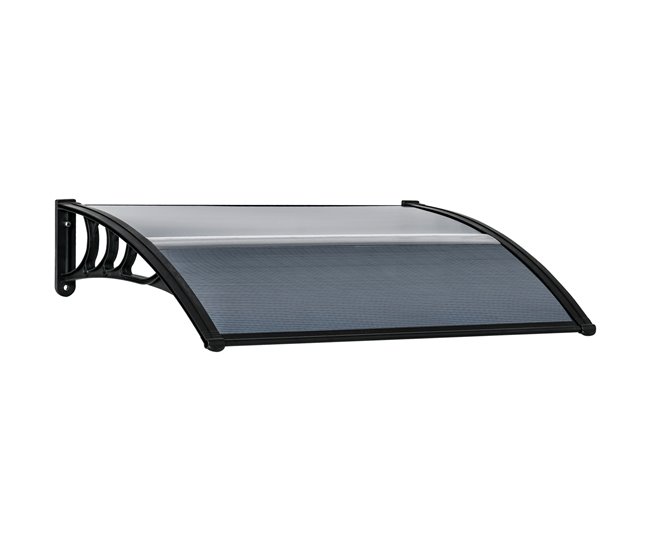 Marquesina Exterior Policarbonato Outsunny Negro