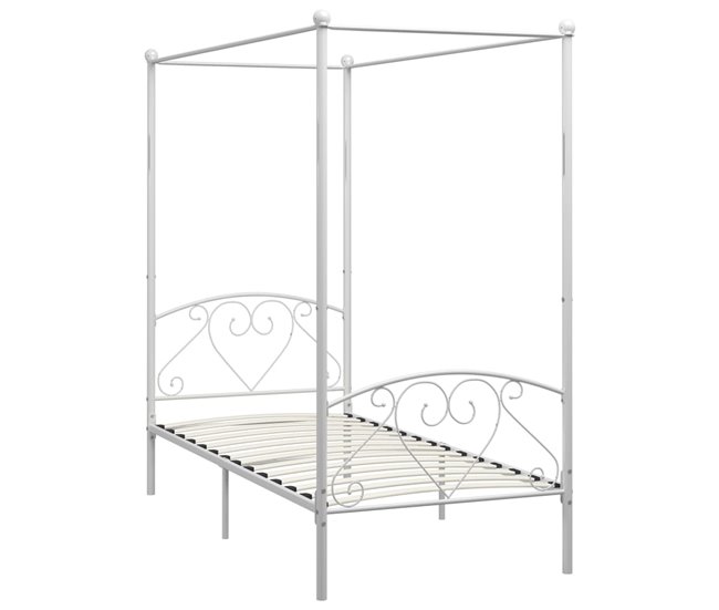 Estructura de cama con dosel metal 