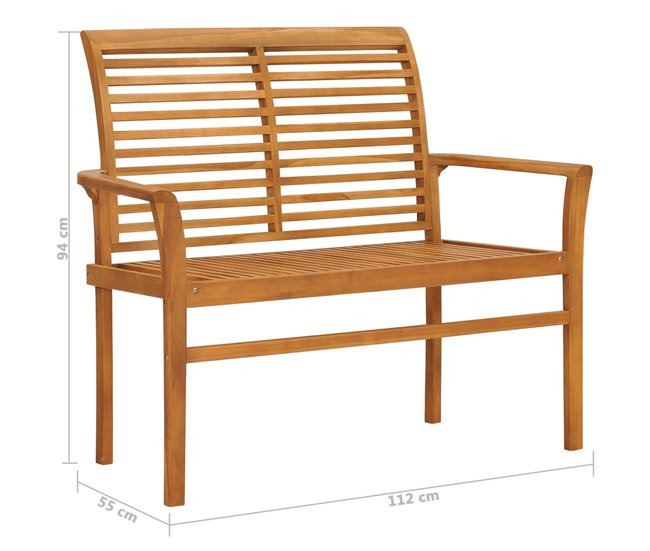 Banco De Jardín 112x55 Antracita