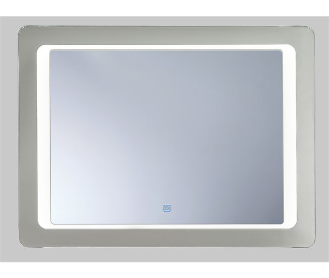 Beliani Espejo de baño WASSY Gris