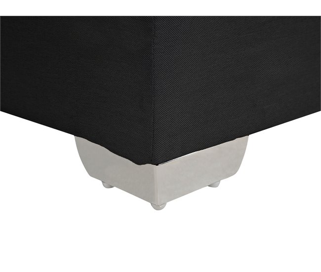 Beliani Cama continental Poliéster ADMIRAL 190x210 Gris Claro