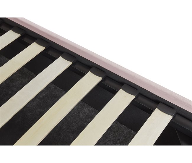 Beliani Cama con almacenaje Terciopelo VINCENNES 147x214 Blanco/ Beige