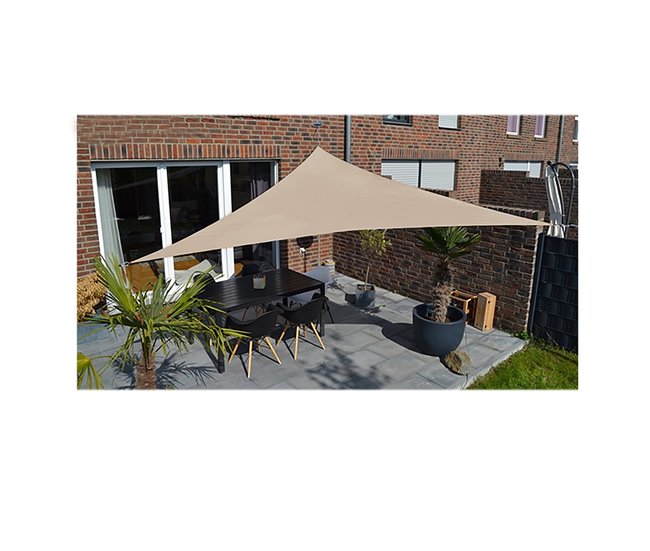 Acomoda Textil – Toldo Vela de Sombra. 400x400 Beige