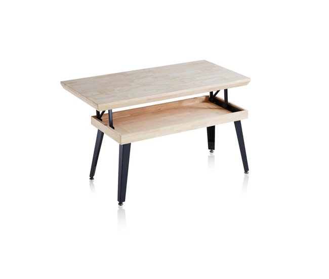 Mesa de centro elevable Berg 120x60 Negro