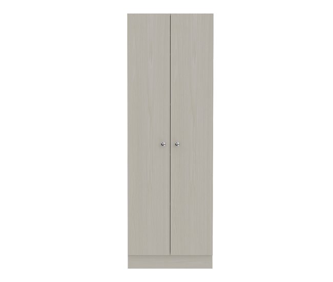 Armario Multifuncional Z, con dos puertas y estantes internos Beige